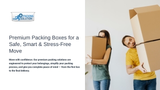 Premium Packing Boxes for Safe, Smart & Stress-Free Moving – Packing Solution