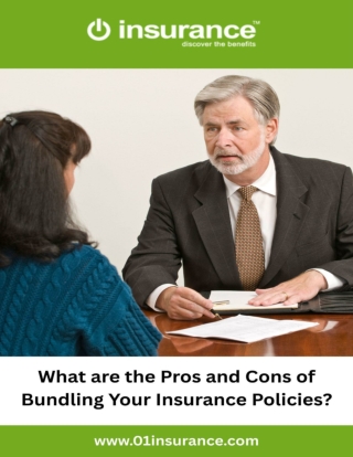 What are the Pros and Cons of Bundling Your Insurance Policies