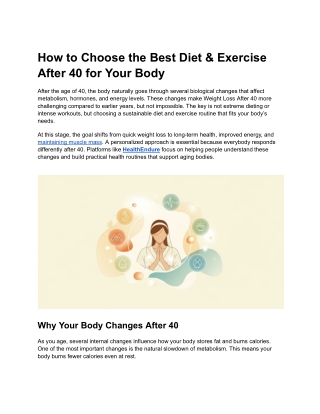 How to Choose the Best Diet & Exercise After 40 for Your Body (1)