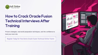 Oracle Fusion Technical Online Training | Soft Online Training