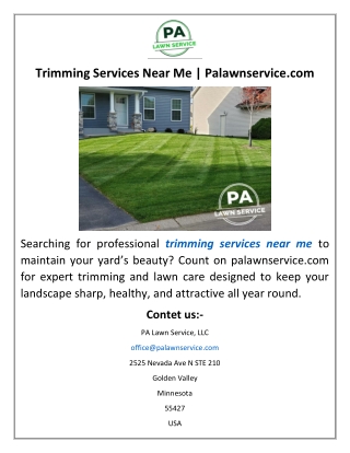 Trimming Services Near Me  Palawnservice