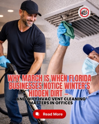 Why March Is When Florida Businesses Notice Winter’s Hidden Dirt — and Why HVAC Vent Cleaning Matters in Offices