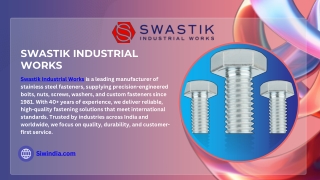 Self Tapping Screw Supplier | Swastik Industrial Works