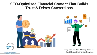SEO-Optimised Financial Content: Strategies to Improve Rankings, Trust, and Lead