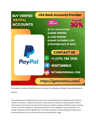 Buy Verified PayPal Accounts