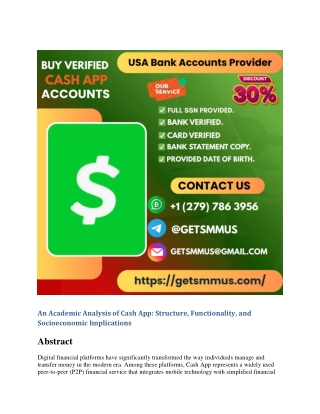 Buy Verified Cash App Accounts