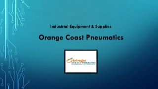 Pneumatic Orifice Restrictors