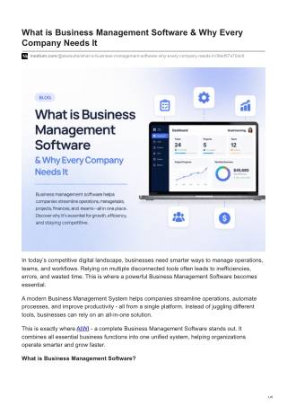What is Business Management Software  Why Every Company Needs It