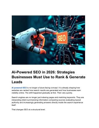 AI-Powered SEO in 2026_ Strategies Businesses Must Use to Rank & Generate Leads