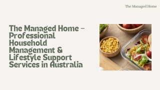 Household Management, Lifestyle Assistance & Home Organisation Services