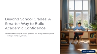 Beyond School Grades: A Smarter Way to Build Academic Confidence