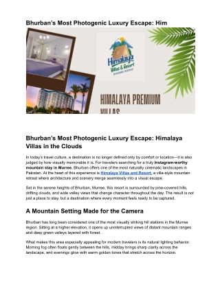 Himalaya Villas