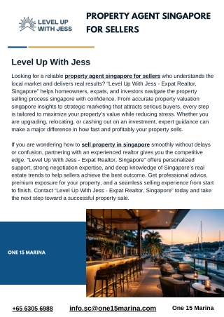 Sell Smarter With a Trusted Property Agent Singapore for Sellers
