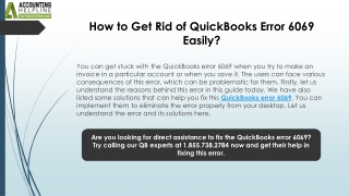 Simple Solutions for QuickBooks Error 6069