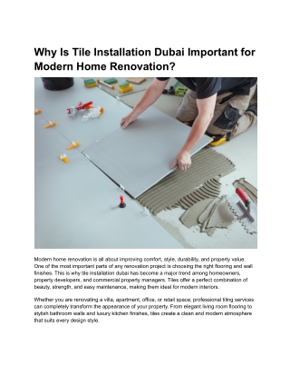Why Is Tile Installation Dubai Important for Modern Home Renovation (1)