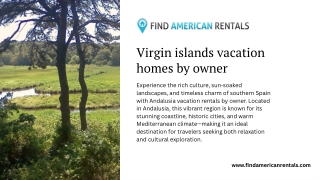 Virgin islands vacation homes by owner