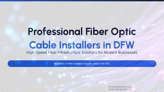 Top-Rated Fiber Optic Cable Installation Services | DFW Metroplex