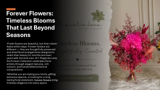Shop Premium Forever Flowers & Preserved Floral Arrangements