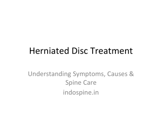 Herniated Disc - Spine Treatment in Ahmedabad