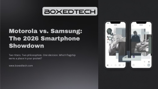 Motorola vs. Samsung The 2026 Smartphone Showdown