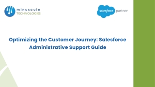 Optimizing the Customer Journey Salesforce Administrative Support Guid
