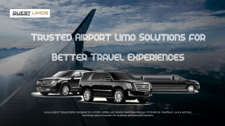 Trusted Airport Limo Solutions for Better Travel Experiences