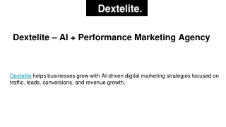 Dextelite AI Digital Marketing Agency | SEO, PPC & Web Design Services