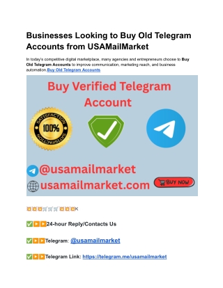 Buy Old Telegram Accounts (1)