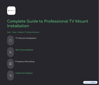 Complete Guide to Professional TV Mount Installation