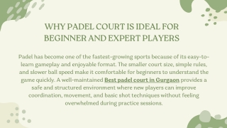 Why Padel Court Is Ideal for Beginner and Expert Players_compressed
