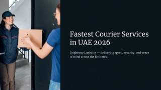 What Are the Fastest Courier Services in UAE?