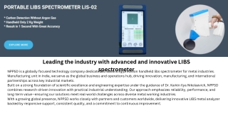 Portable LIBS Spectrometer LIS-02, Carbon detection spectrometer