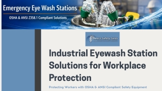 Industrial Eyewash Station Safety Solutions Built for Fast Emergency Care