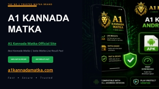 A1 Kannada Matka Official Website for Reliable Information