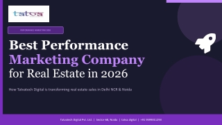 Best Performance Marketing Company for Real Estate 2026