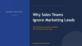 What Makes Sales Teams Ignore Marketing Leads?