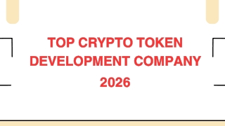 Top crypto token development company 2026