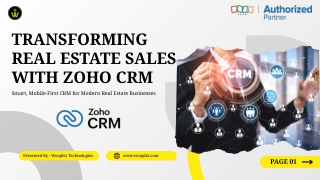 Transforming Real Estate Sales with Zoho CRM