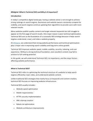 What is Technical SEO and Why is it Important?