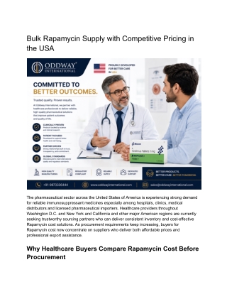 Find rapamycin cost in India | Wholesale Supplier & Exporter