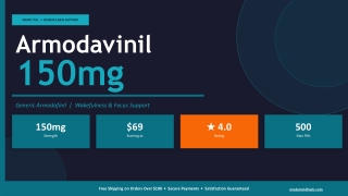 Buy Armodavinil 150mg Online for Wakefulness Support