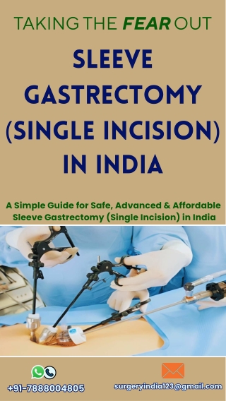 Sleeve Gastrectomy (Single Incision) in India-final