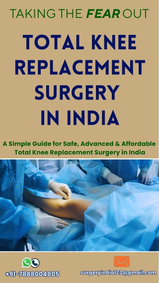 Total Knee Replacement Surgery  in India