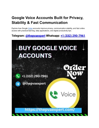 How Fast Can I Buy Google Voice Accounts After Purchase_