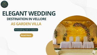 Wedding Hall in Vellore - AS Garden Villa