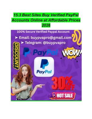 15.3 Best Sites Buy Verified PayPal Accounts Online at Affordable Prices 2026