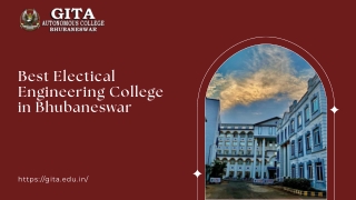 Best Electical Engineering College in Bhubaneswar
