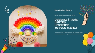 Birthday Decoration Services Jaipur