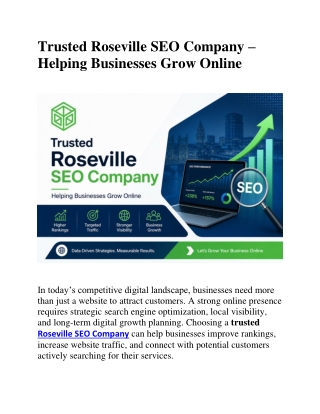 Trusted Roseville SEO Company