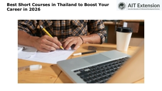 Best Short Courses in Thailand to Boost Your Career in 2026